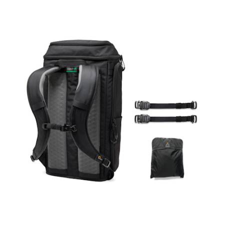 Lowepro ProTactic Lite BP 250 AW III - plecak fotograficzny, 25L, czarny_Plecak z tyłu/ zawartość zestawu_4